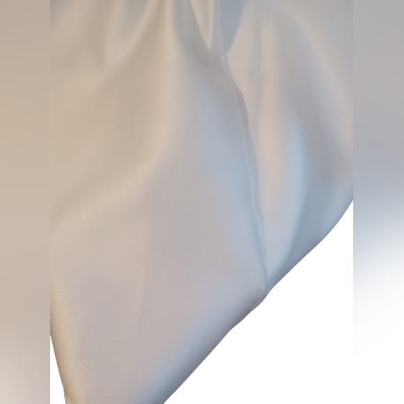 NEW ADRIANNA PAPELL Womens Ivory Off Shoulder Midi Formal Hi-Lo - Picture 8 of 9